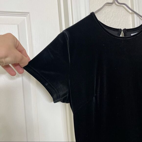 Junie Blake Tardis Black Velvet Dress With Black Tulle Skirt Goth Fairycore M - Picture 5 of 14